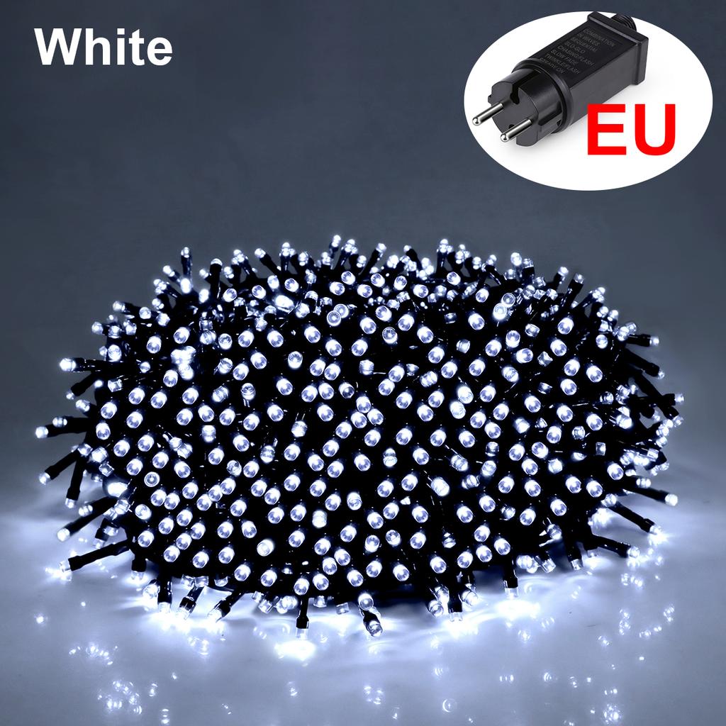 10M-100M Fairy Lights LED String Garland Christmas Light Waterproof Outdoor Indoor For Tree Street Wedding Party 2025 Decoration