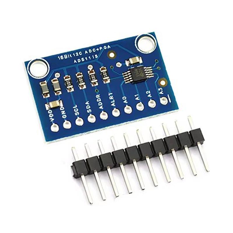 1pcs 4 Channel Analog To Digital Converter ADS1115 ADS1015 Module 16Bit 12Bit I2C PGA 2.0V~5.5V Compatible Arduino RPi