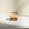 Transparent Plastic Food Jar with Bamboo Lid for Kitchen Storage