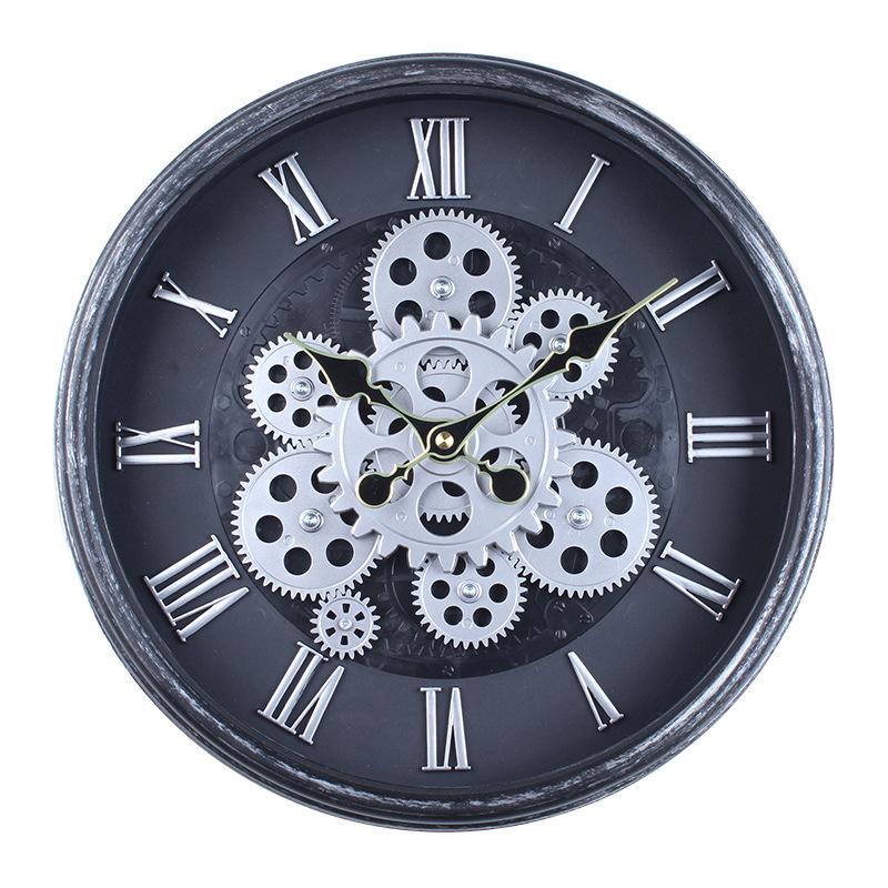 Kreative Dynamische Zahnraduhr Wohnzimmer Industriell Retro Wanduhr Dekoration Modernes Café Uhr