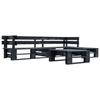 VidaXL Garden Lounge Set Pallet 4 Pcs Black Wood 277424