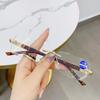 Frameless Retro Anti-Blue Light Reading Glasses for Elderly - Metal Single Vision Fashion Bestseller