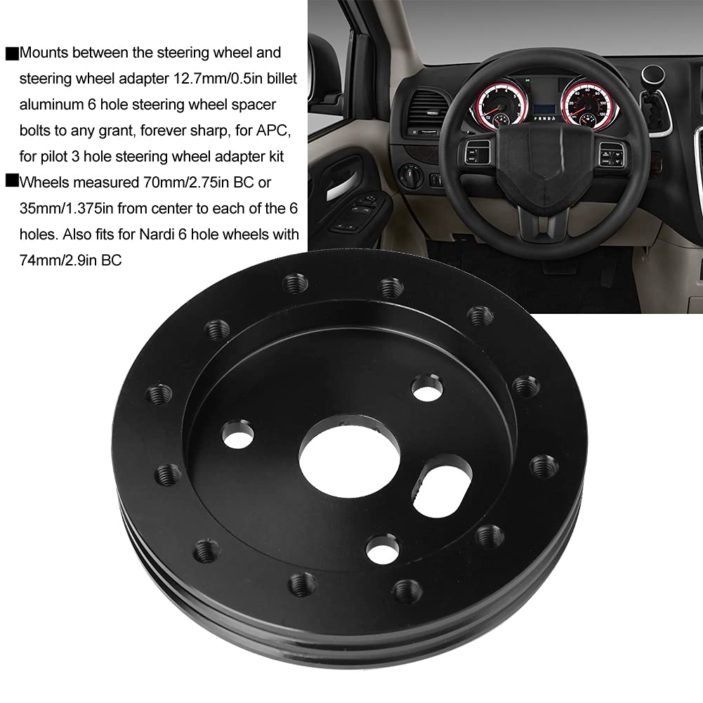 3 Hole To 6 Hole Steering Wheel Adapter for Universal
