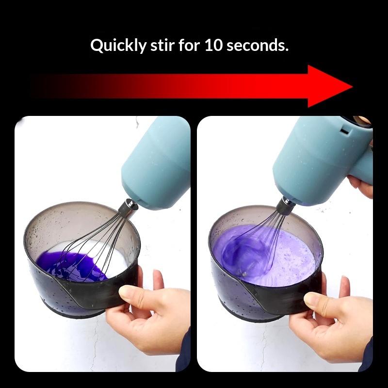 Portable Cordless Electric Egg Beater USB Rechargeable Detachable Whisk for Home Baking Gift for Baking Lovers