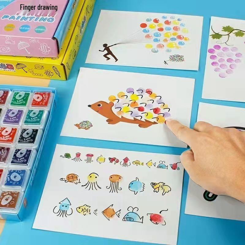 Preschool Art & Craft Materials: DIY, Finger Painting & Coloring Fun Set