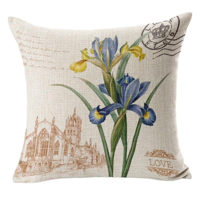 Kussen Europese Pastorale Bloemen en Planten Auto Sofa Kussen Kussen Kussensloop Cadeau