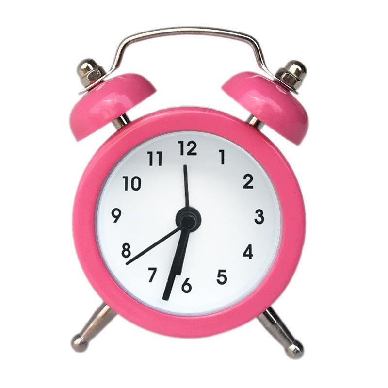 5cm Metal Quartz Alarm Clock for Kids with Customizable Face & Logo