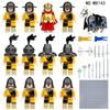 Bouwstenen, figuurtjes, 8142 middeleeuwse leeuwen, speelgoed, humanoïde poppen, kinderspeelgoed, verjaardagscadeaus, stripfiguren.
