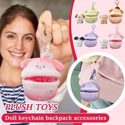 Ayı Kolye Çanta Kolyesi Peluş Bebek Bebek Kolyesi Çift Anahtarlık Yaratıcı Hediye