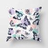 Colorful Flower Butterfly Pillowcase Office Living Room Car Ornaments Home Pillowcase