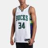 Nike Nba Milwaukee Bucks City Edition Giannis Antetokounmpo 34 Dri FIT Swingman Jersey DB4035-100