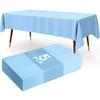 183×137cm Mantel Azul Pastel Cubierta de Mesa de Plástico Desechable para Decoración de Bodas Suministros para Fiestas de Cumpleaños Decoración de Mesa
