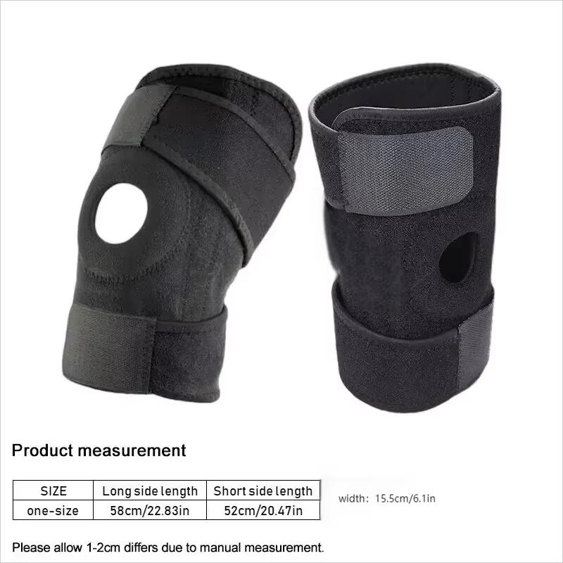 Breathable Adjustable Knee Brace (Without Side Stabilizers) – For Exercise Training & Knee Pain Relief
