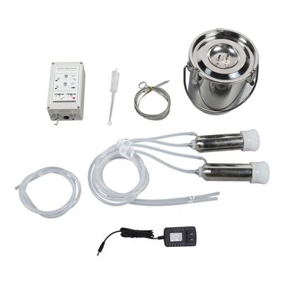 Macchina mungitrice automatica portatile per capre a pulsazione sottovuoto da 3L, mungitrice elettrica per mucche con 2 tettarelle, spina USA