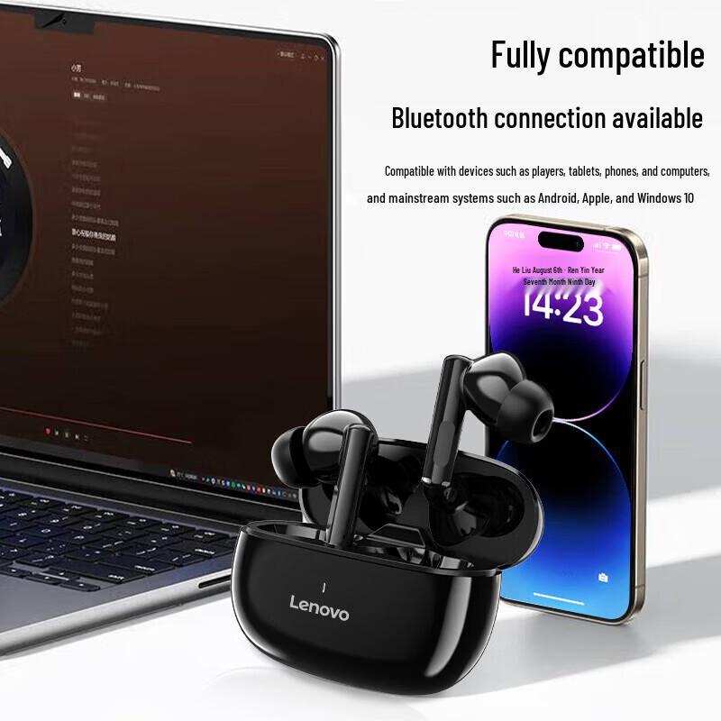 Lenovo TA210 True Wireless Half-in-Ear Bluetooth 5.4 Earbuds