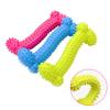 1Pc Large Small Puppy Dogs Toys Soft Rubber Bite-resistance Bone Shape Teeth Cleaning Chew Training Toys Pet Supplies 2 Sizes