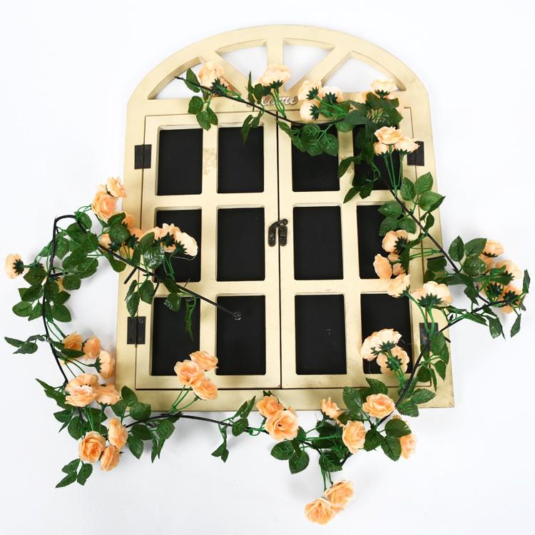 Artificial Silk Rose Vine for Ceiling or Pipe Decoration