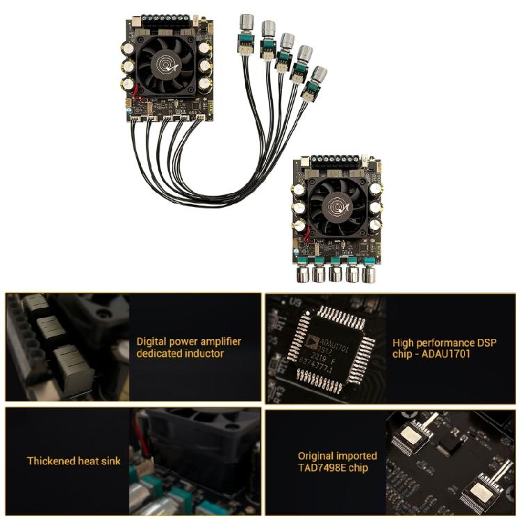 160Wx2+220W Versatile DIY AMP Board Advanced 2.1 Channel Amp Board for Speakers