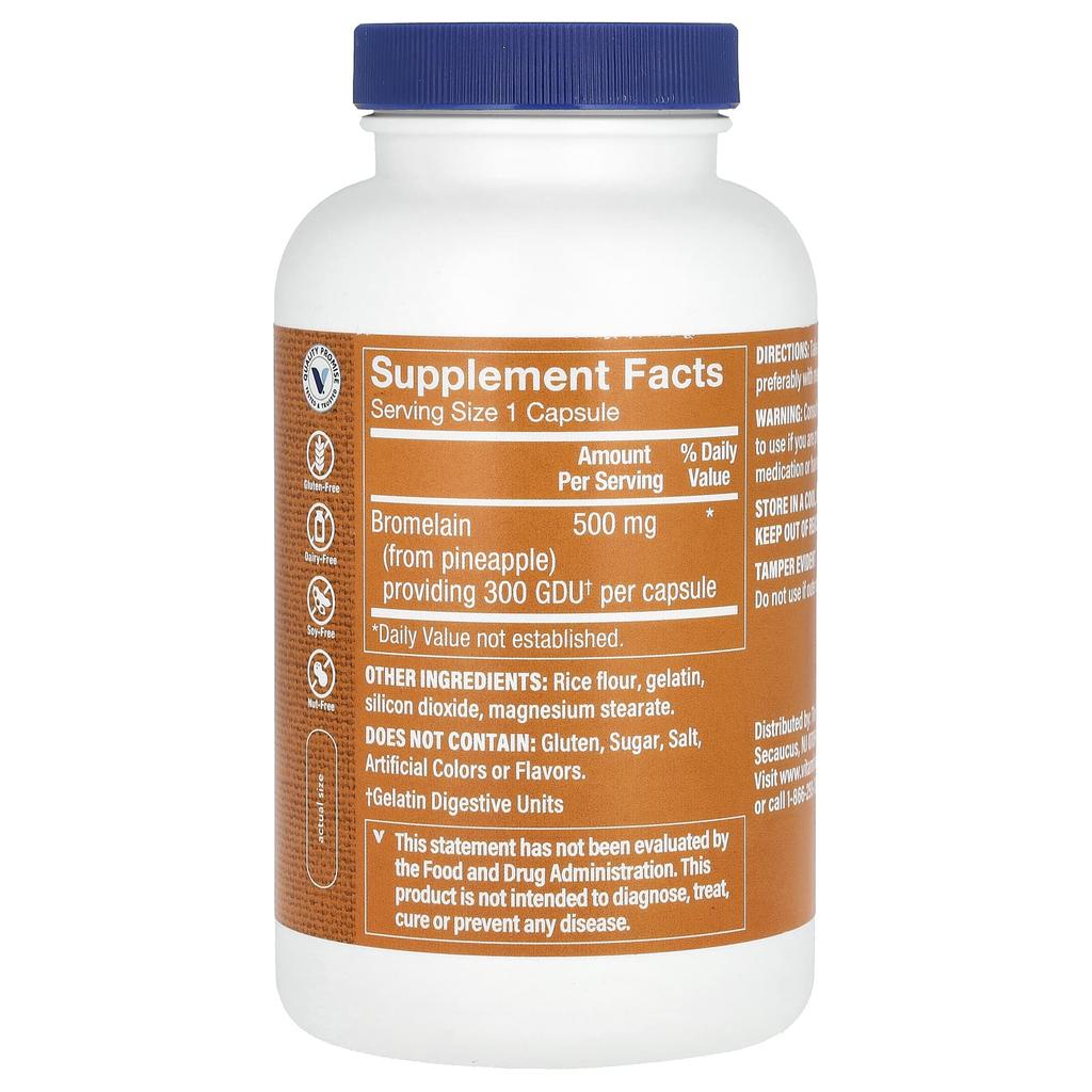 Bromelain, 500Mg, 300 Capsules