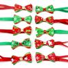 Festive Christmas Pet Bow Tie Dog Collar with Bowknot Holiday Accessory for Dogs Perfect for Parties and Special Occasions