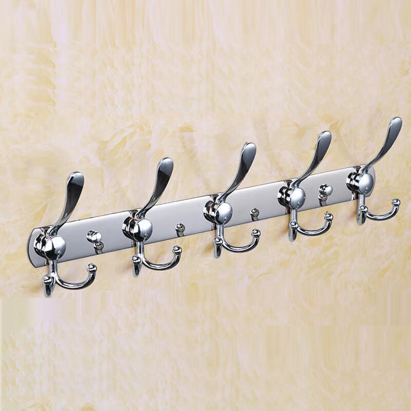 GOWKE Solid Stainless Steel Wall-Mounted Hook Rack