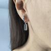 Серебряные серьги с топазом Лондон Блю 3.6ct (2204909)