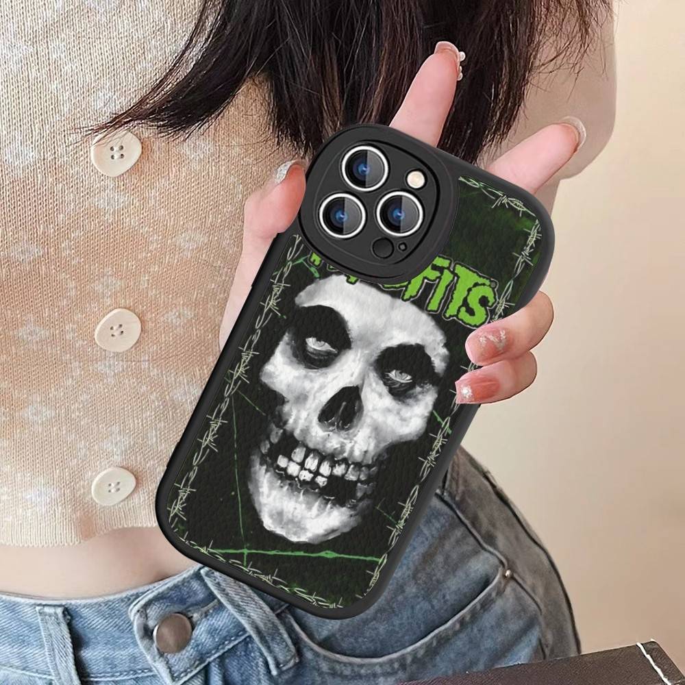 The Misfits For IPhone 16 15 14 13 12 11 Pro Max Plus Shockproof Leather Soft Phone Cover