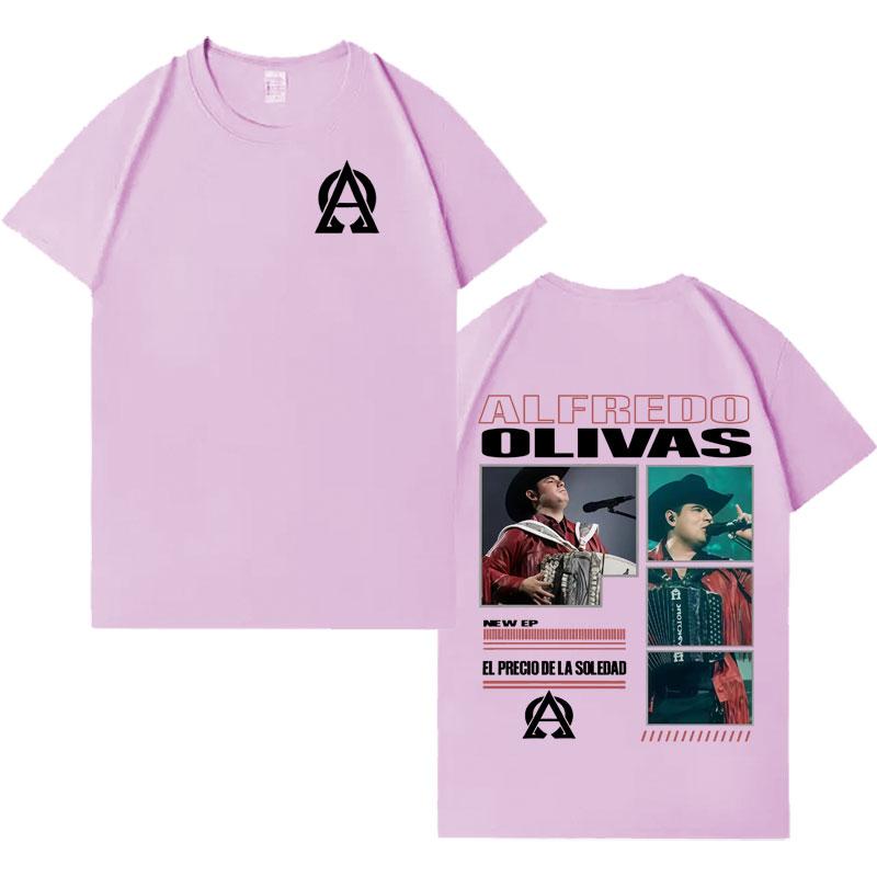 Rapper Alfredo Olivas New Album Tour 2026 Tshrit Mens Womens Fashion Music Casual Tshrits Loose Short Sleeve T Shrits Streetwear