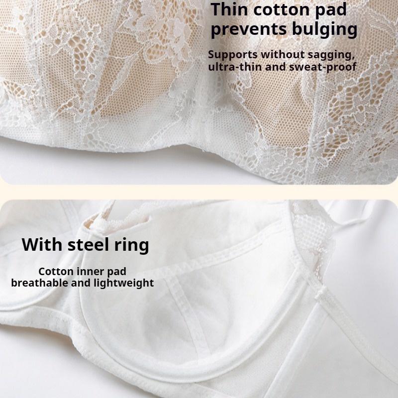 Große Größe Spitze Bügel Unterwäsche Sexy Push-up Brüste Um Erschlaffen Zu Verhindern Schmetterlingsrücken Tiefer V BH