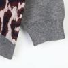 French Planet V-neck Knit Cardigan: Autumn Winter Plaid Heart Sweater, Long Sleeve, College Style, Age-Reducing, Loose Fit.