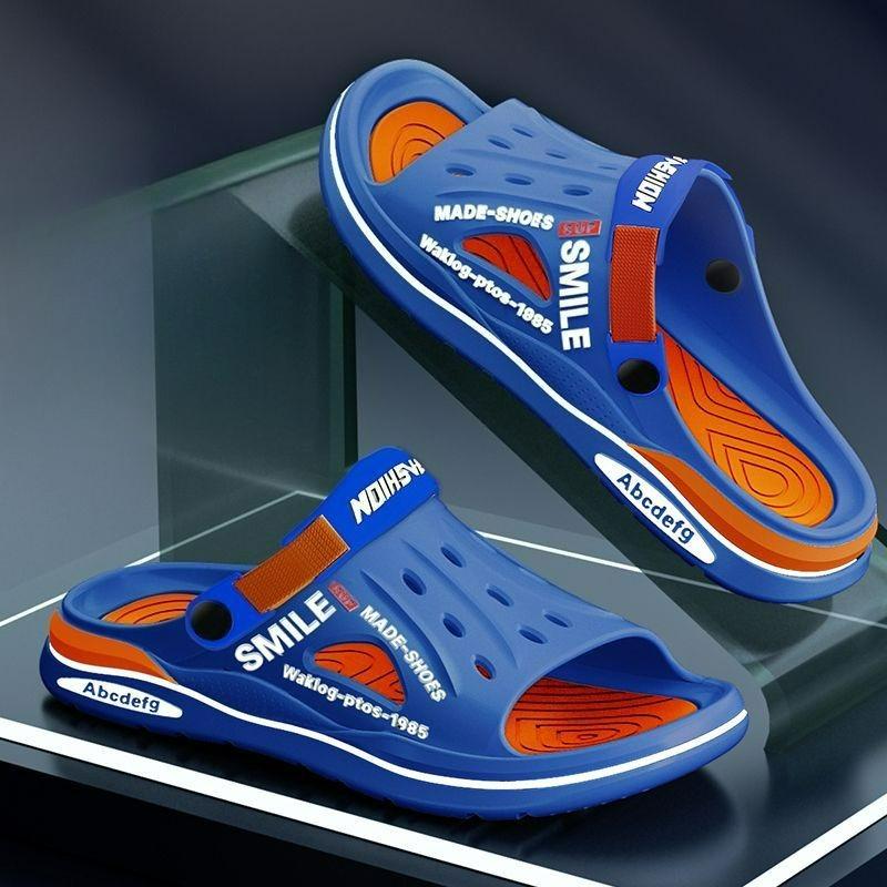 Pantoufles, Nouveau Style, Durable, Port d'Été, Décontracté Homme, Polyvalent, Antidérapant Homme, Semelle Épaisse, Tendance Plage Double Usage