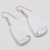 Orecchino Gioiello Fatto a Mano in Argento Sterling 925 con Pietra Naturale Howlite 1,89" AEE-10916