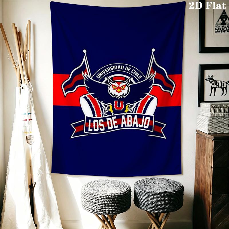 Universidad de Chile Wall Tapestry Aesthetic Wall Hanging Printed Fabric Blanket Decorative Tapestries for Bedroom Living Room Home Decor