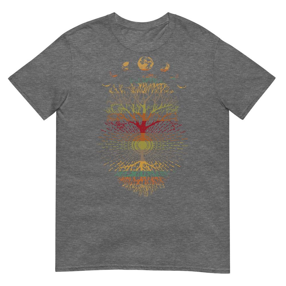 Phases Of The Moon Retro 60s 70s Vibe Tree Of Life TShirt