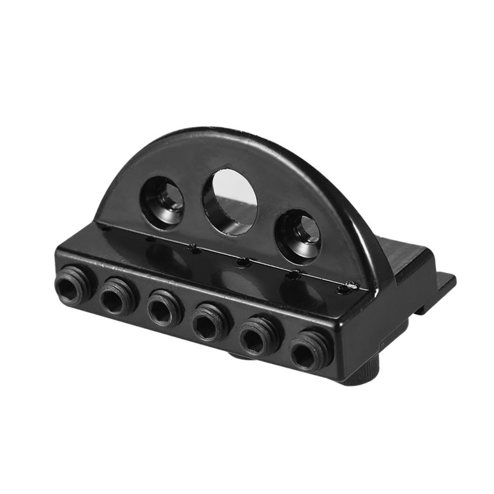 6 string Headless Electric Guitar String Locking Nut Set with 2 Wrench 2 Screw Black