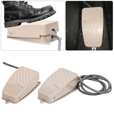 Heavy Duty Electrical Momentary Foot Pedal Switches Controller with Nonslip Surfaces Aluminum Fit for Workshop Equipment