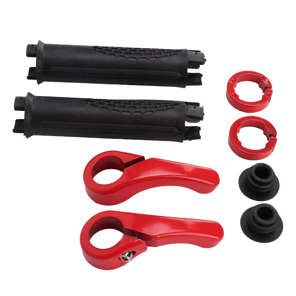 Gripy na řídítka kola Ergonomický design Protiskluzové Pohodlné Odolné Gumové Rohové Gripy Červené