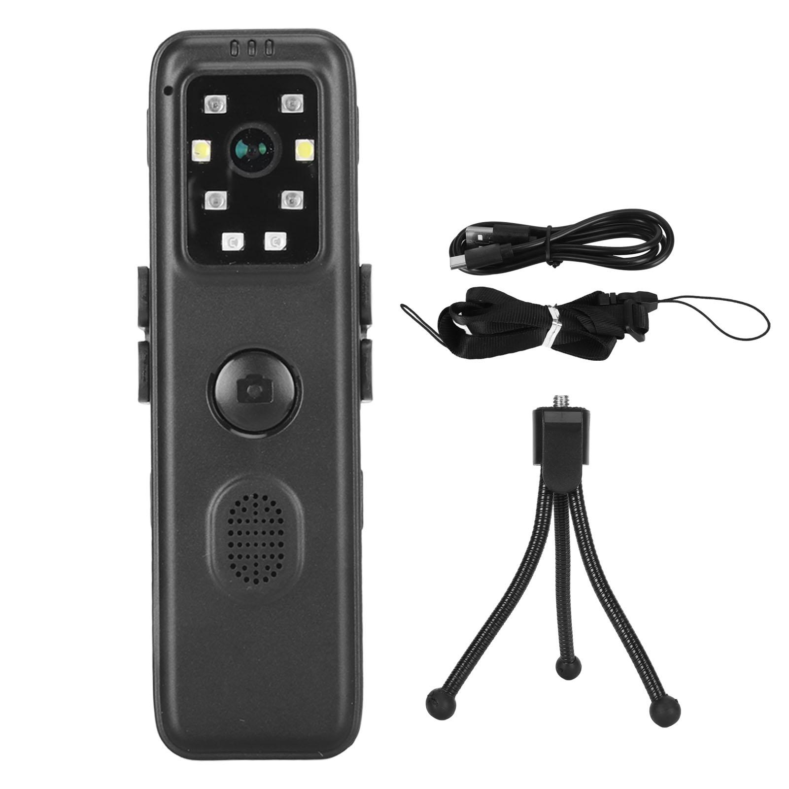 

Mini Wearable Camera 1080P 0.78in Screen Night Vision Loop Recording WiFi Back Clip Video Recorder