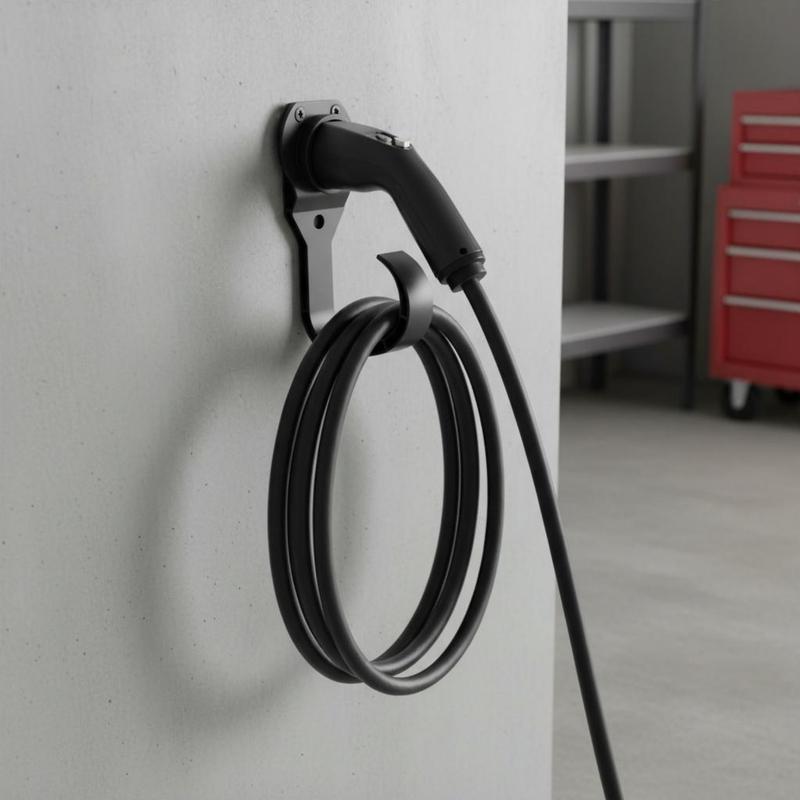 Charging Holder Easy To Install Electric Vehicle Charger Dock Charger Holder Tangle Avoidance Vehicle Accessory Heavy Duty