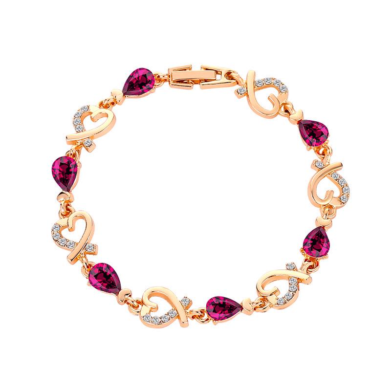 European-American Minimalist Rhinestone Claw Chain Bracelet: Versatile Full Diamond Design for Evening Wear