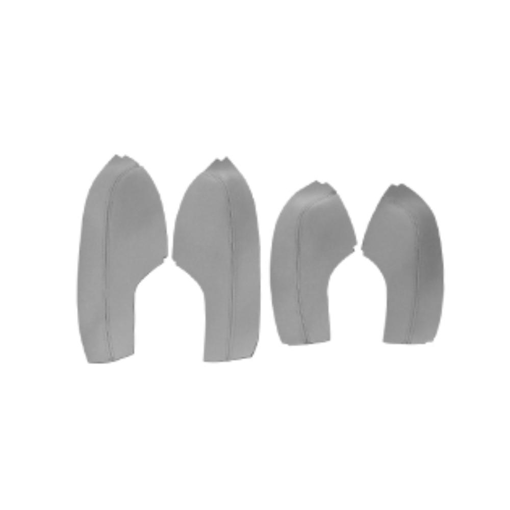 

4 шт., мягкий серый кожаный чехол на дверной подлокотник для Honda Civic 10th Gen 2016 2017, наклейка на дверную панель автомобиля 4pcs Door Armrest