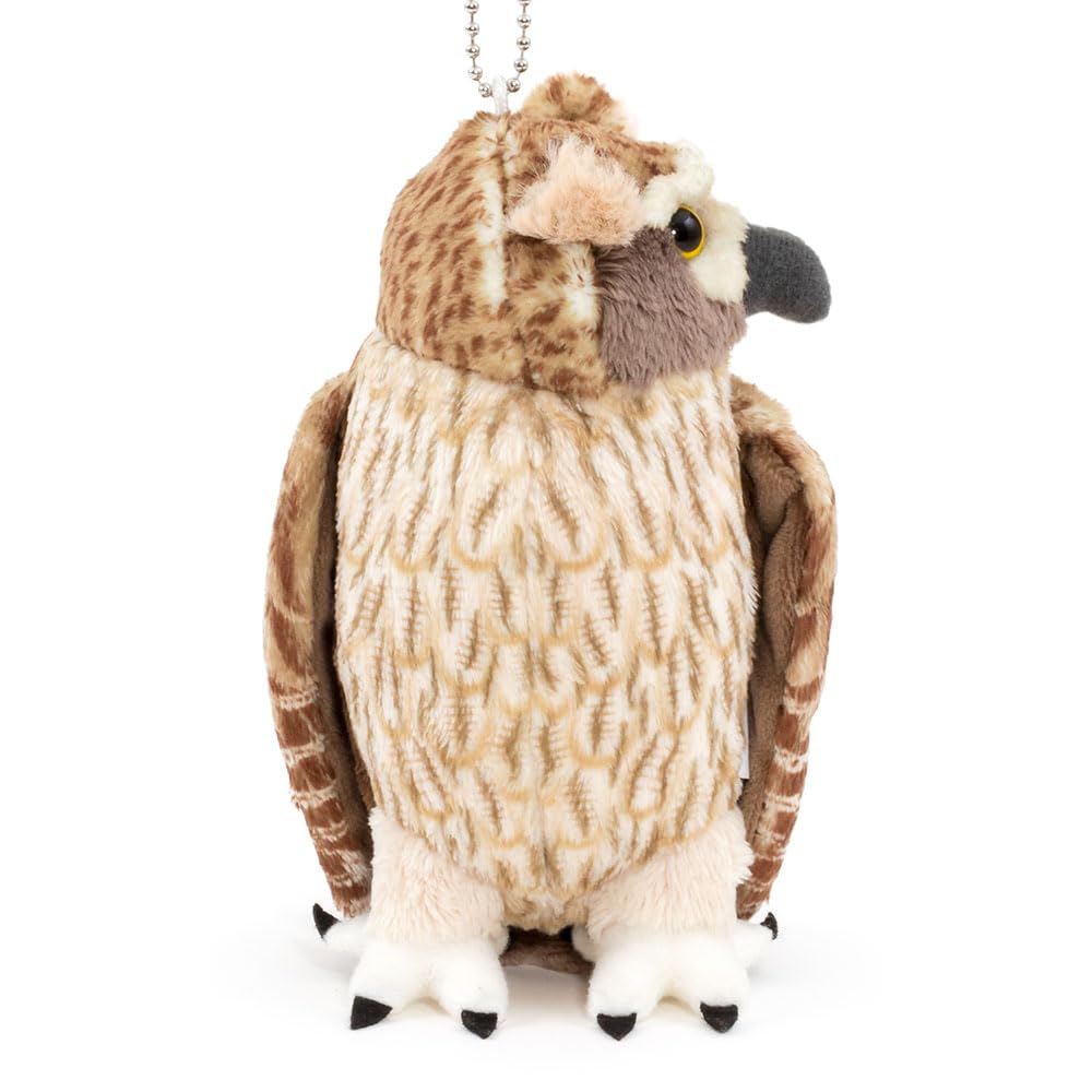 COLORATA Plush Mascot, Blakiston's Fish Owl (Realistic Birdwith Chain), Cute Wild Bird Keychain Doll, Gift (Twice Tested)  Christmas Present