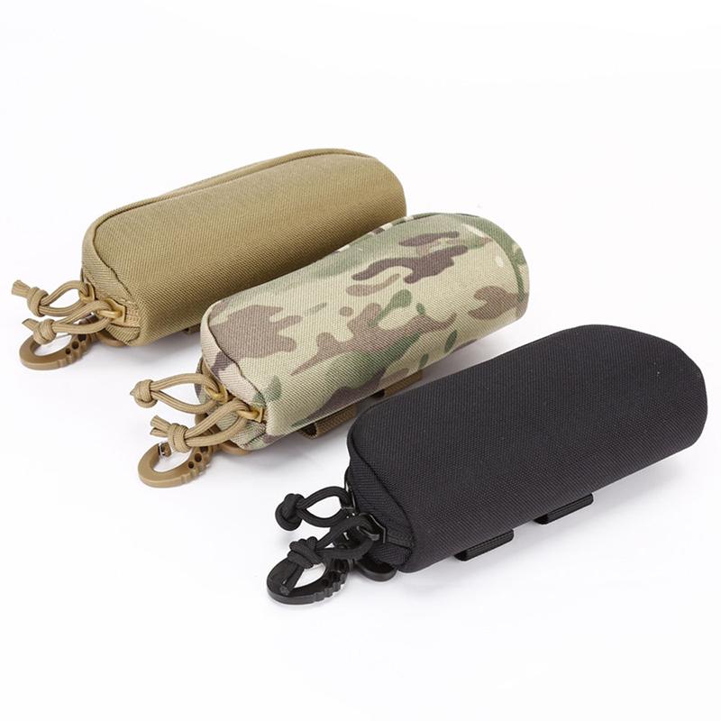 1000D Nylon MOLLE Glasses Case Hunting Shockproof Protective Goggles Case Portable Outdoor Sunglasses Case