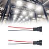 2Pcs Socket Wires Male Adapter Bulb Copper Wiring Harness 12V for LED Headlight Fog Lamps