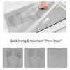 Super Absorbent Bathroom Mat Soft Diatomite Mat Non Slip Quick Dry Bath Mat Rubber Pad Thin Bathroom Mat Bathroom Accessories