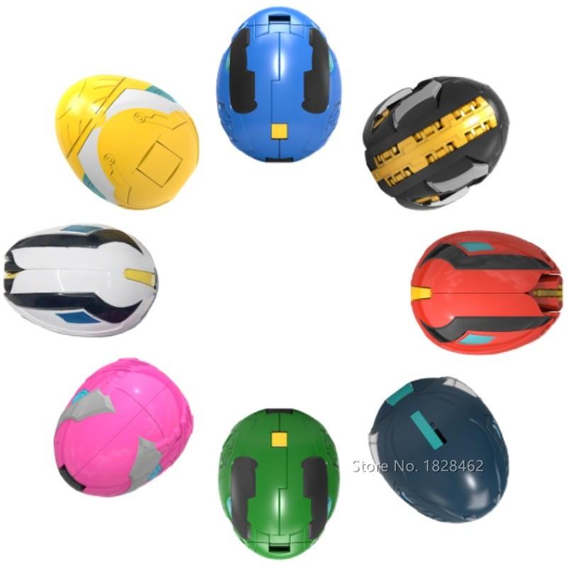 

8 шт./набор Мини Форс Супер Джино Сила Деформация Яйца Робот Игрушки Фигурки МиниФорс Х Трансформация Игрушка Динозавр