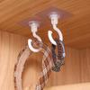 20/10 Pcs Self-Adhesive Wall Hanging Hook 360° Rotating No-Drilling Ceiling Household Hook