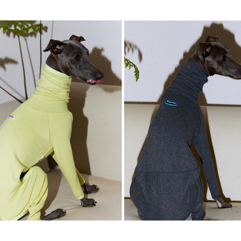 Haustier Winter Warmer Pullover mit hohem Kragen Windhund Hundeweste Jacke Verdicken Whippet Mantel Pullover Für Mittelgroße Große Hundekleidung