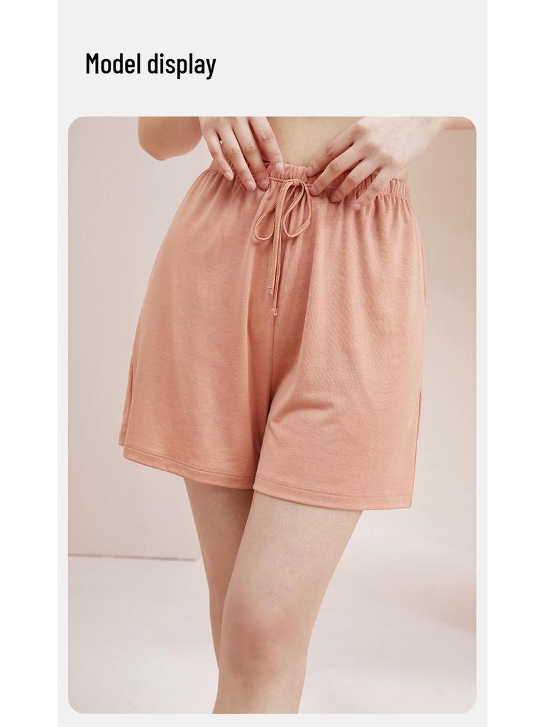Summer Women's Ice Silk Modal Pajama Shorts - Versatile for Outdoors and Lounging