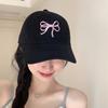 RICYGVM Bow Embroidery WoUnisex Baseball Hat Korean Girl Duckbill Cap Outdoor Sun Protection Visors Solid Color Duck Tongue Cap